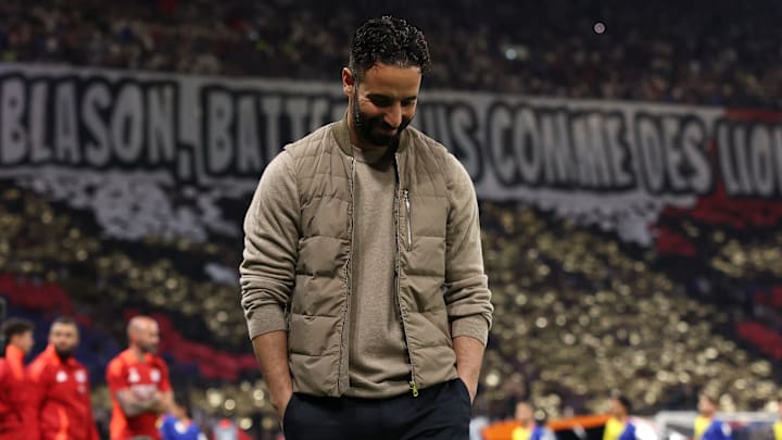 Ruben Amorim's Manchester United conceded in stoppage-time against Lyon Ruben Amorim's Manchester United conceded in stoppage-time against Lyon